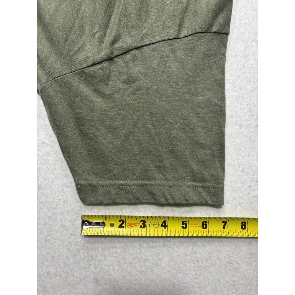 Tultex Mens Large Green Smooth Seven Seven Brew Coffee Graphic Tee Logo 202